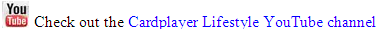 Cardplayer Lifestyle Youtube channel