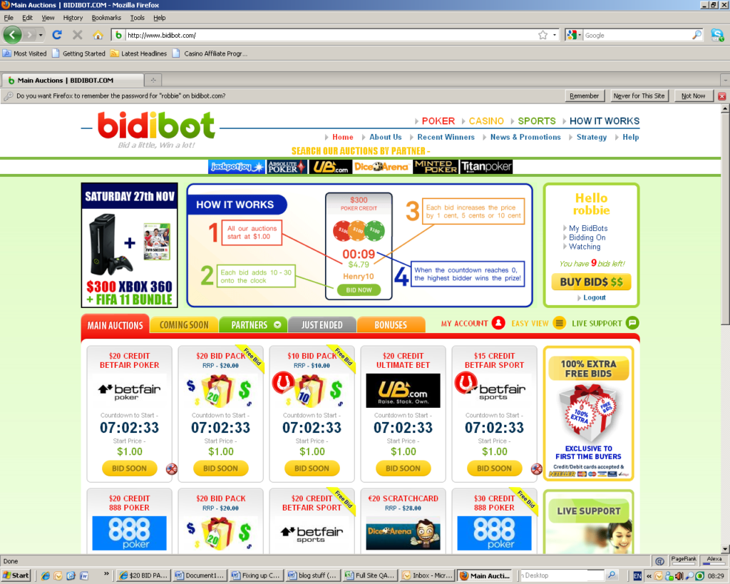 Bidibot Main Page