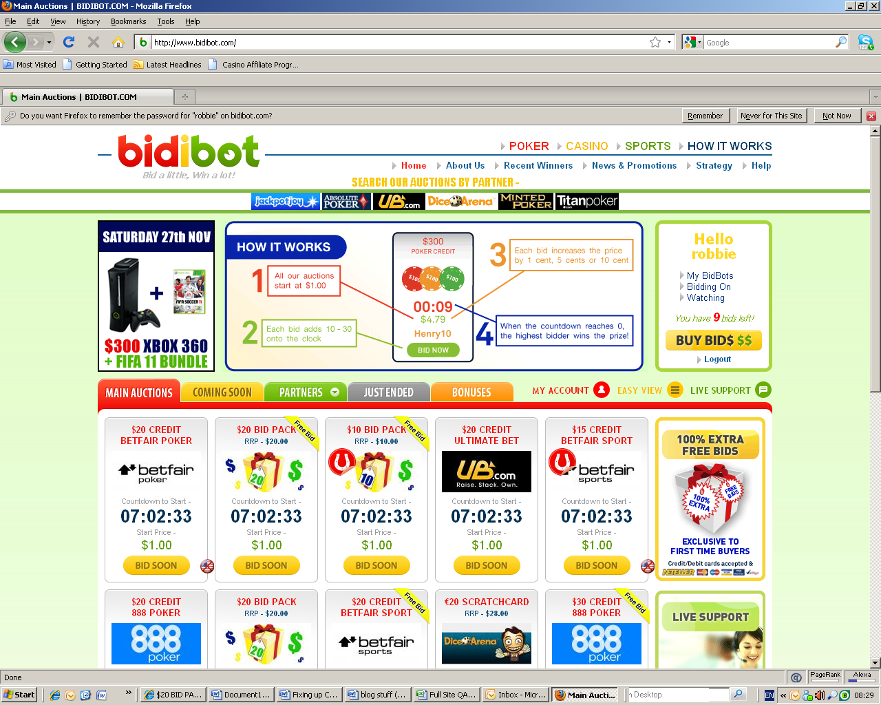 Bidibot Main Page