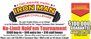 Delaware Park Iron Man Poker Challenge