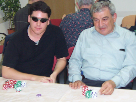 Me and Dad at my first charity poker tournament