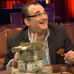 Matusow with his winnings