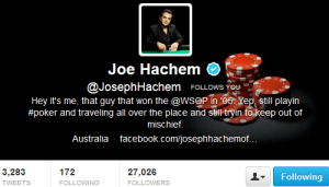 Joe Hachem Twitter