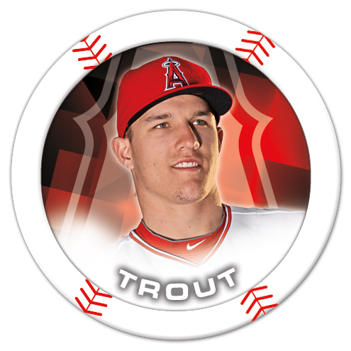 Mike Trout poker chip