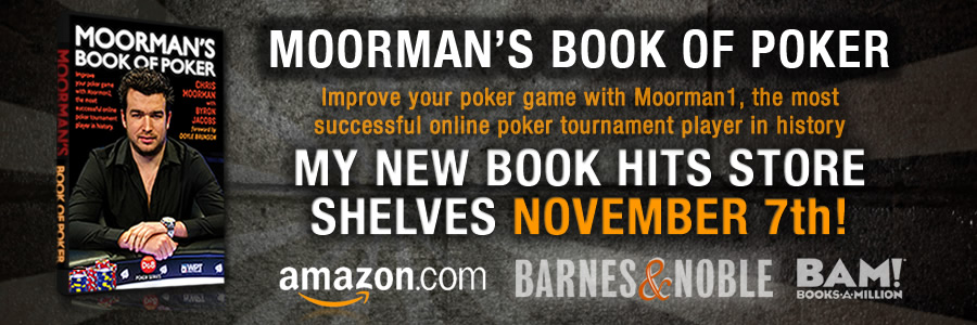 Moorman's Book of Poker announcement