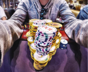 Andrew Neeme playing poker