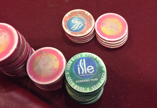 Isle Casino Pompano poker chips