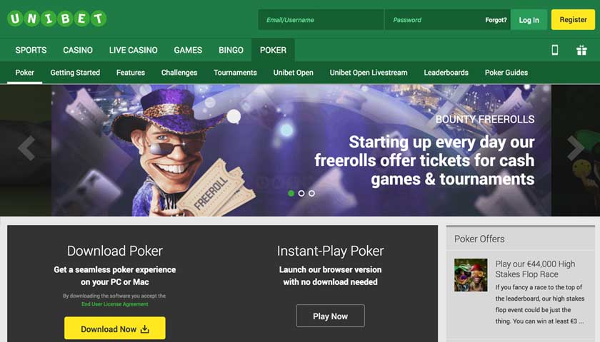 Unibet Poker screenshot