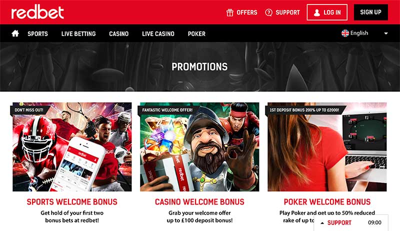 Redbet poker new player bonuses