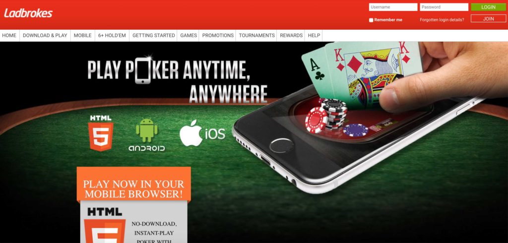 Ladbrokes poker mobile apps