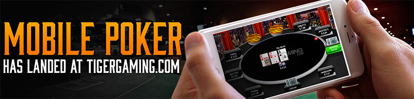 Tiger Gaming mobile poker