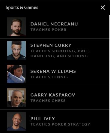 MasterClass courses Negreanu Ivey