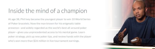 Phil Ivey MasterClass description