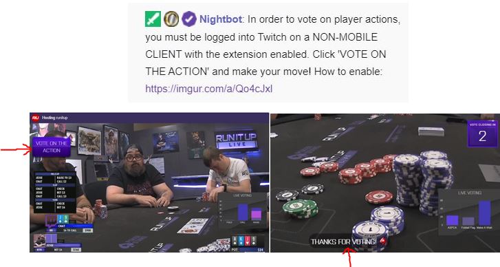 Chat Plays Poker voting