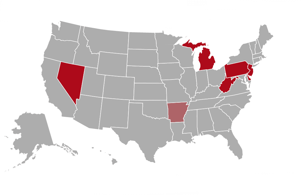 US online poker map