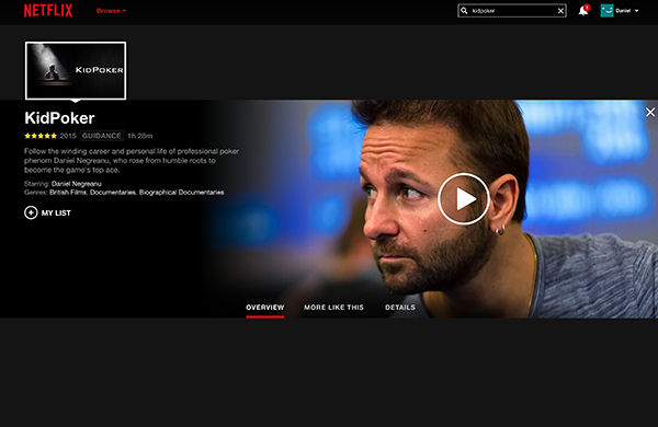 Daniel Negreanu KidPoker Netflix