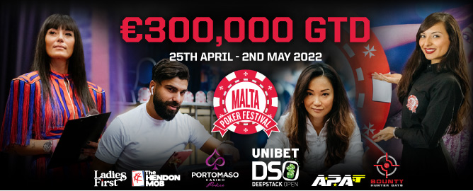 300k guaranteed Malta Poker Festival