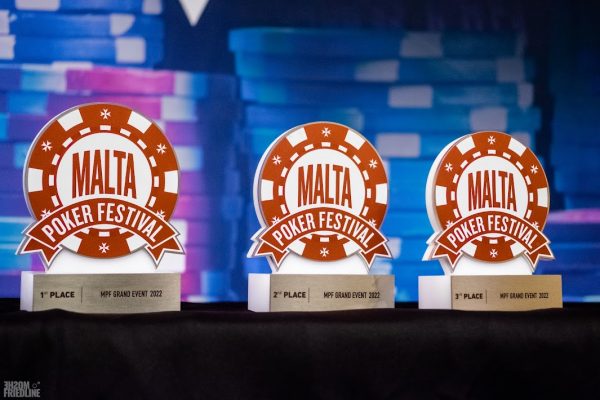 Malta Poker Festival trophies