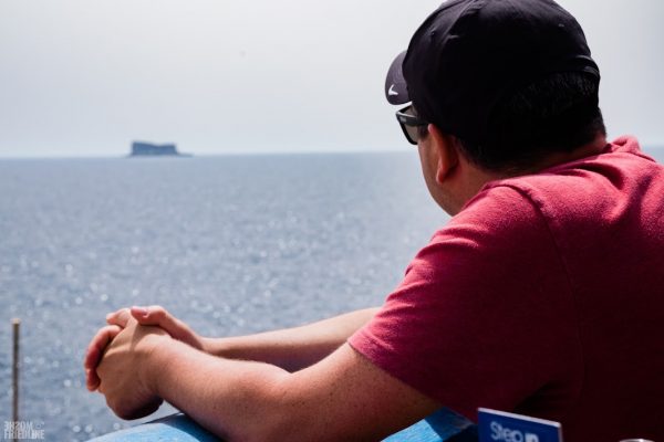 Robbie looking out to sea