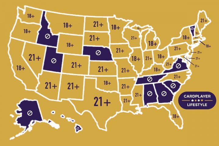 gambling age in california