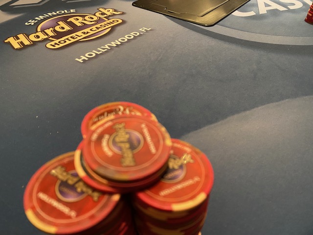 Seminole Hard Rock Hollywood poker room chips