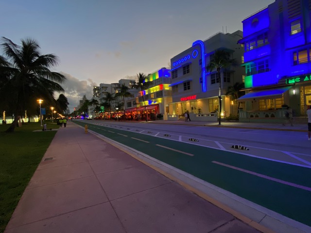 South Beach Florida nighttime