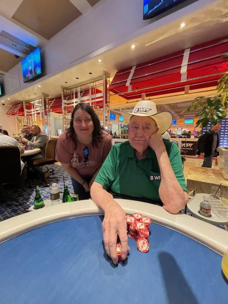 Charity Marie and Doyle Brunson 2022 WPT MUG