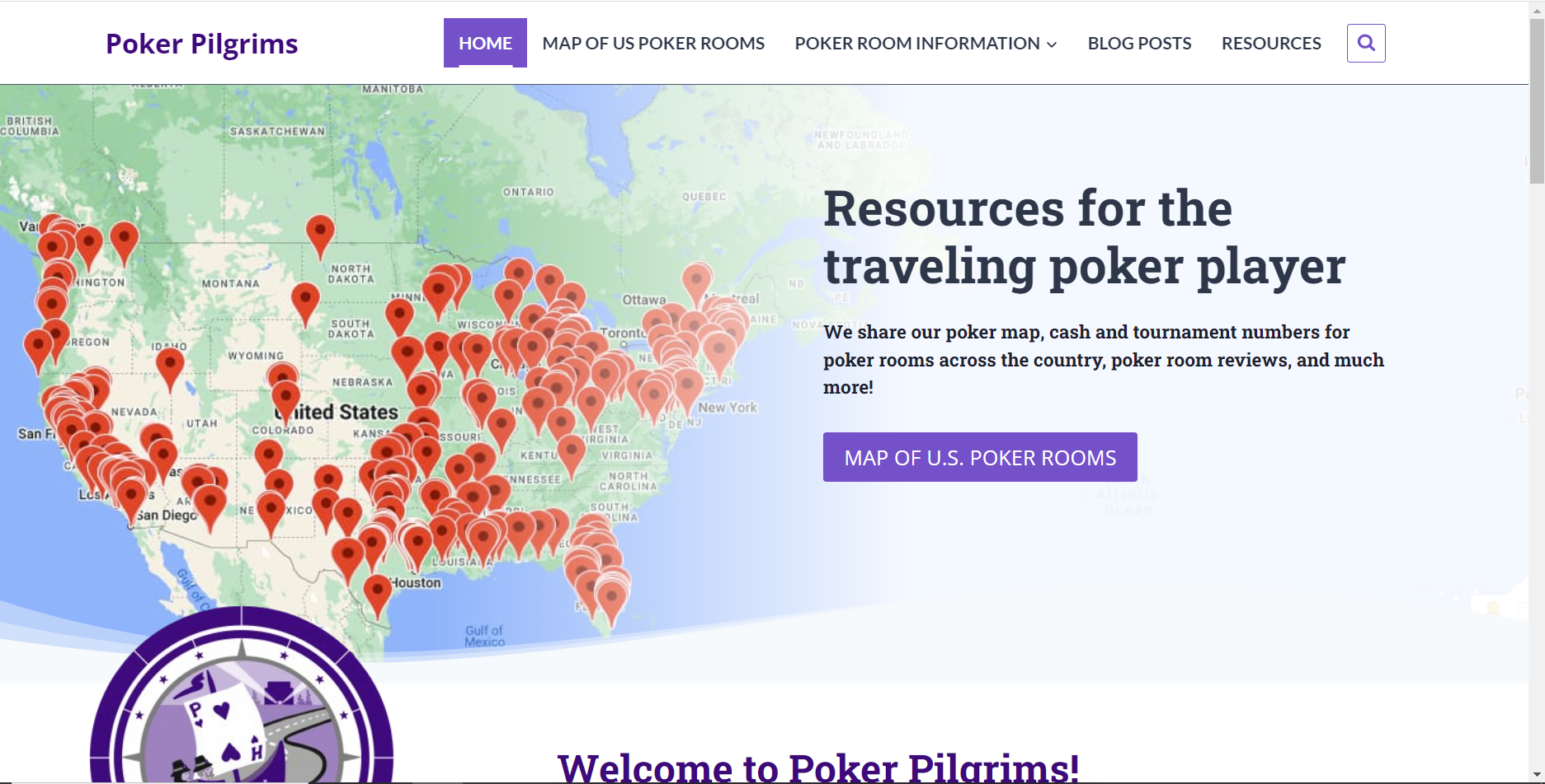Poker Pilgrims Home Page