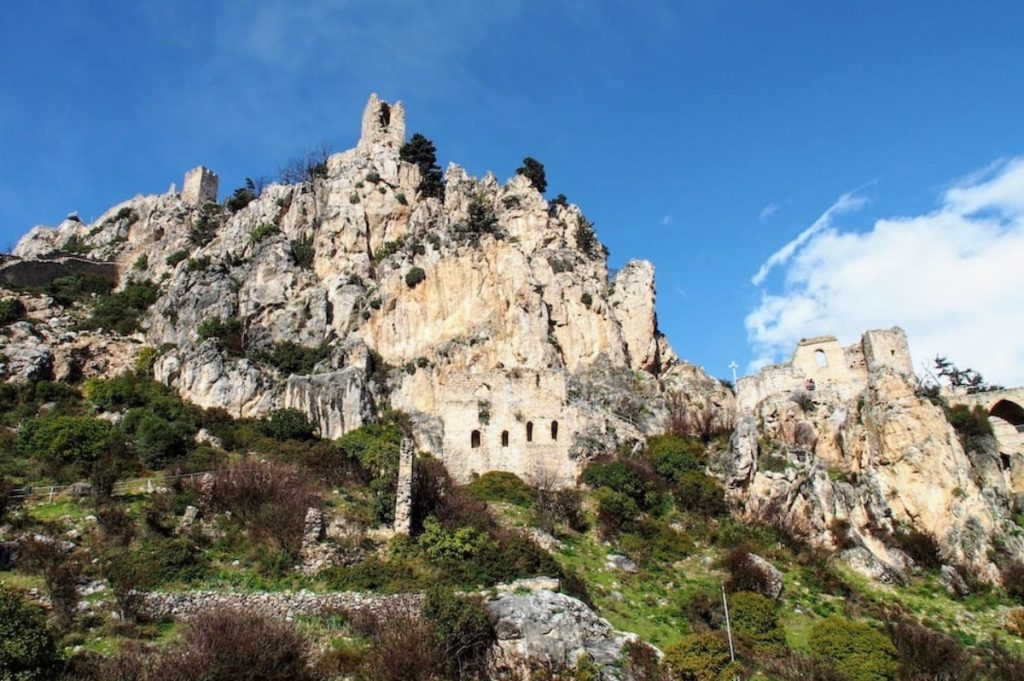 The ruins of Bellapais Abbey near Kyrenia