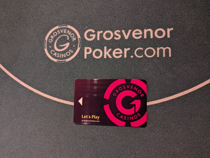 Grosvenor casinos player card