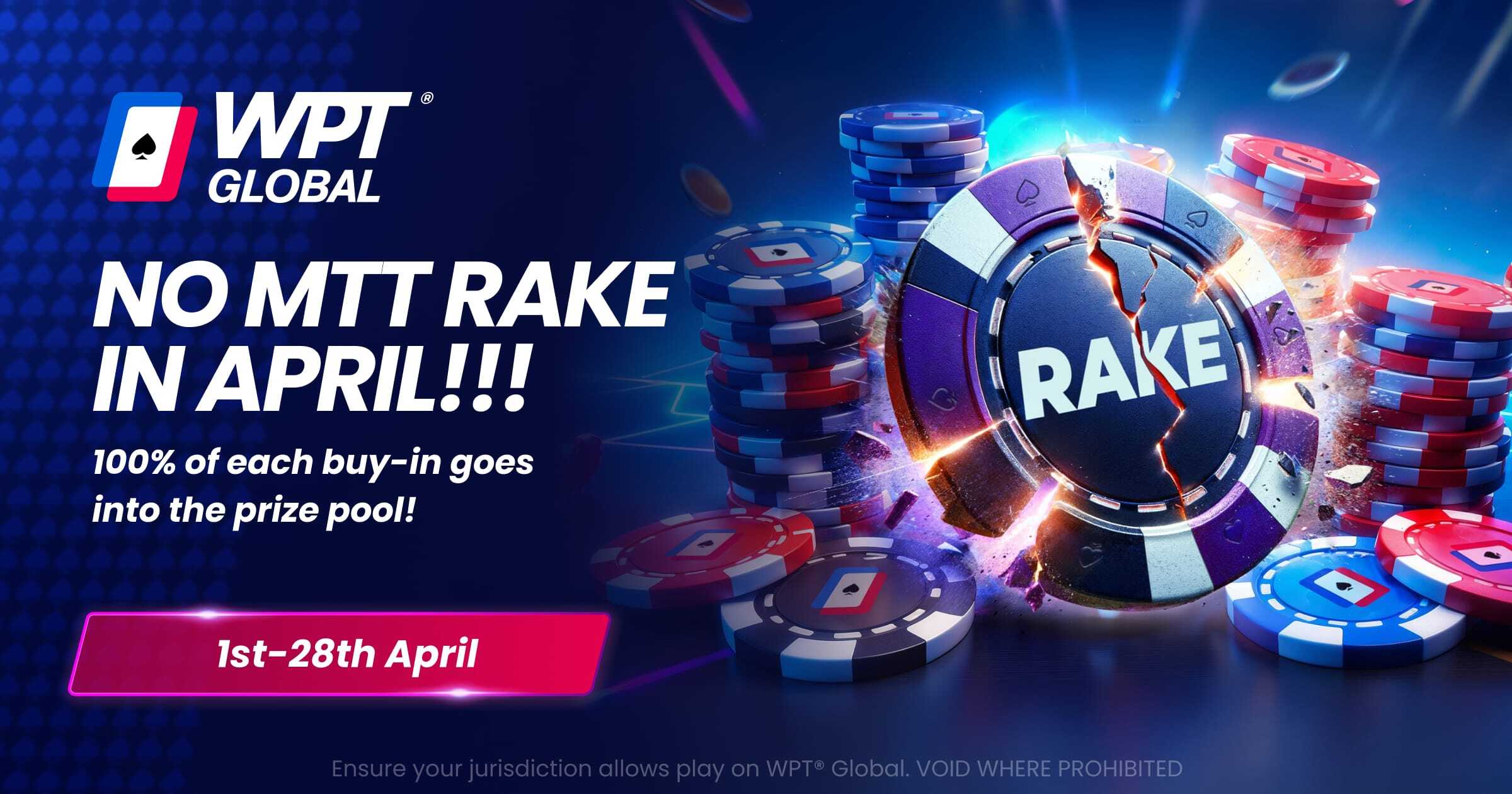 WPT Global rake free April
