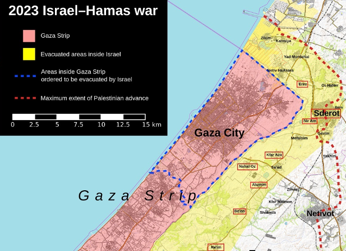 Gaza envelope communities map