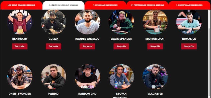 CNC Poker coaches