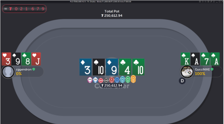 Coinpoker table