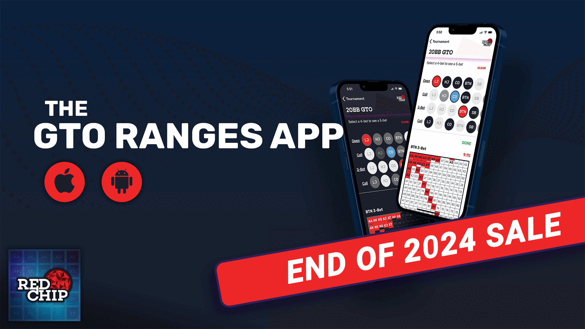 Red Chip Poker GTO Ranges App sale