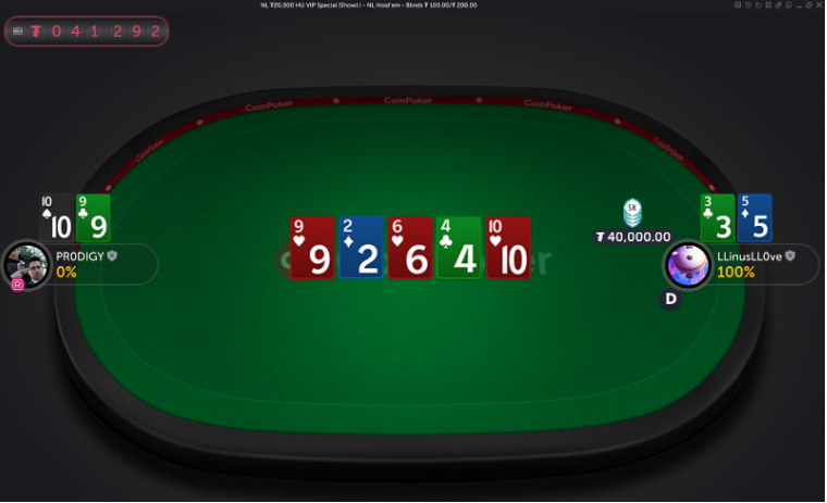 CoinPoker heads up