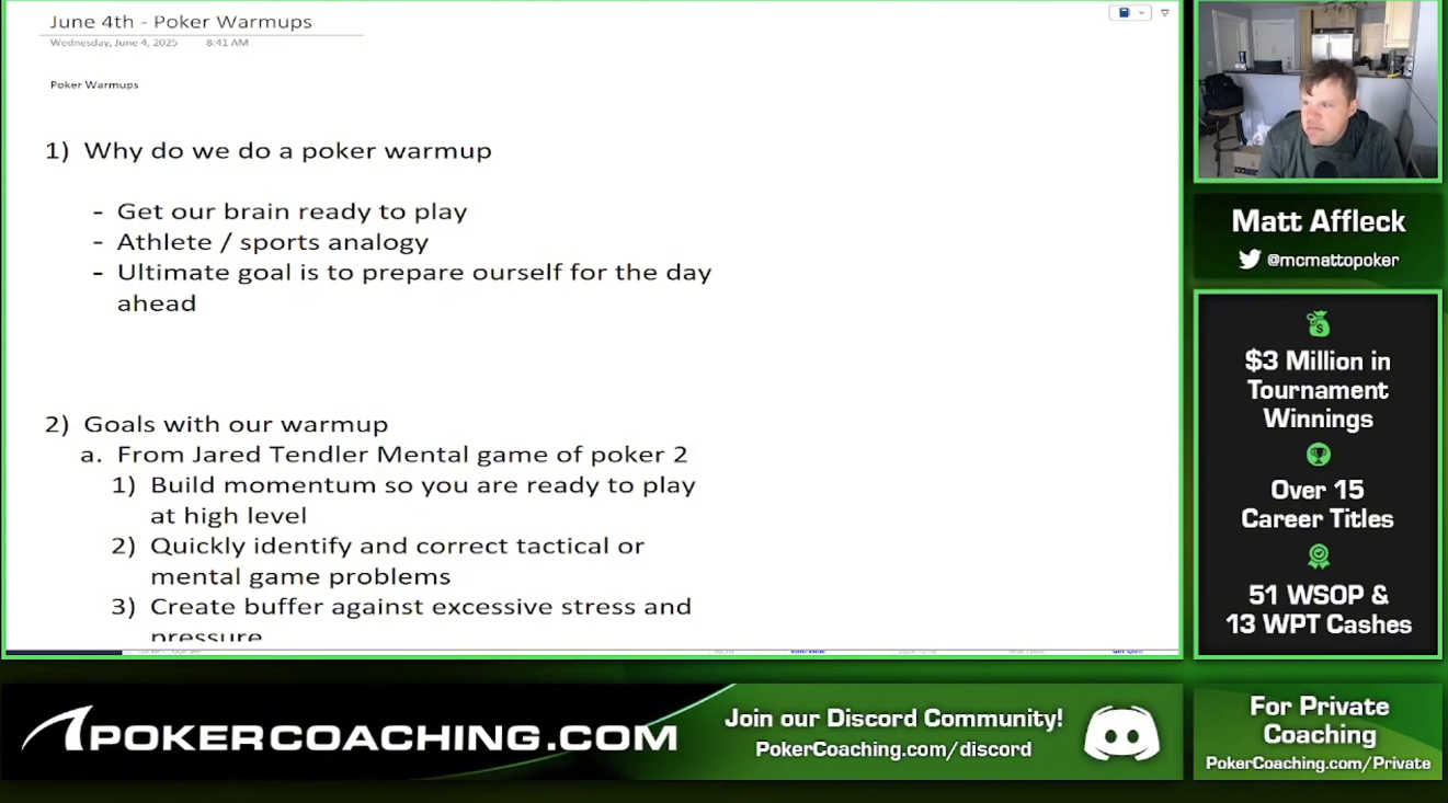 Matt Affleck Pokercoaching.com
