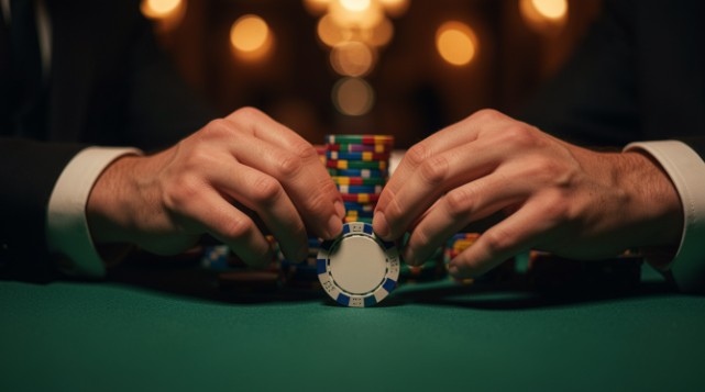 poker chip stack