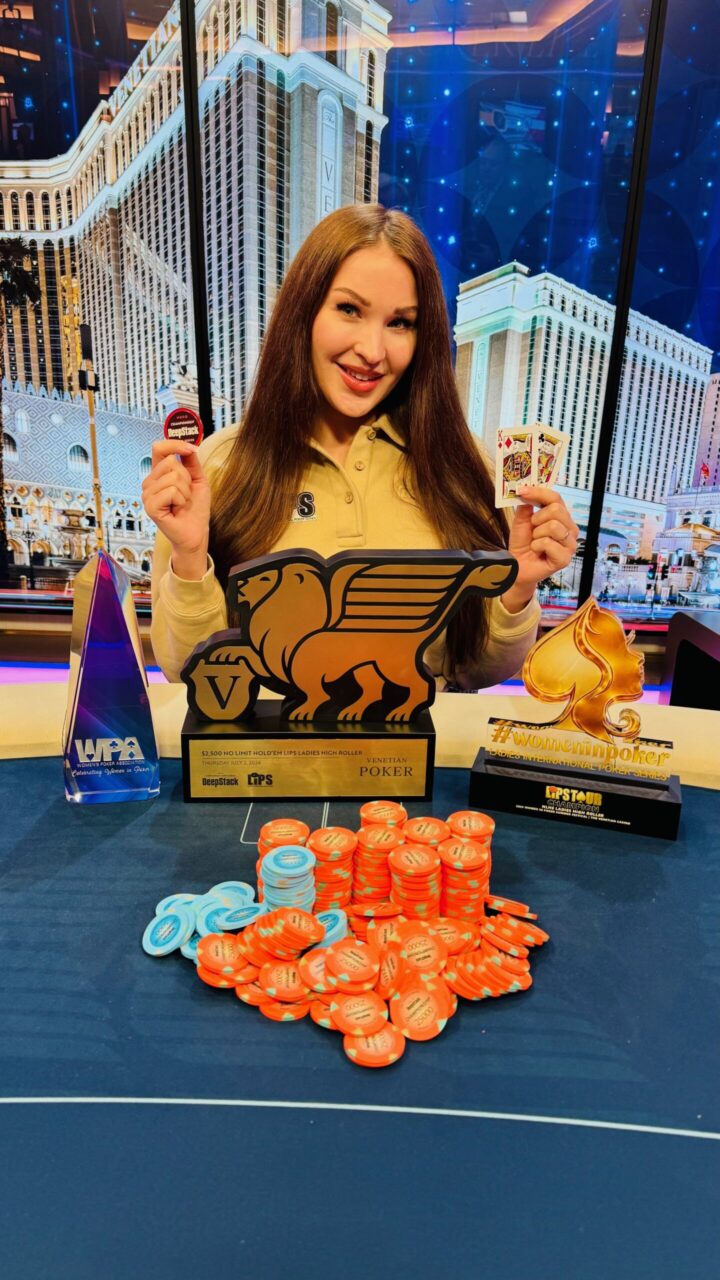 Women's Poker Week Daria Krashennikova Winner High Roller Venetian