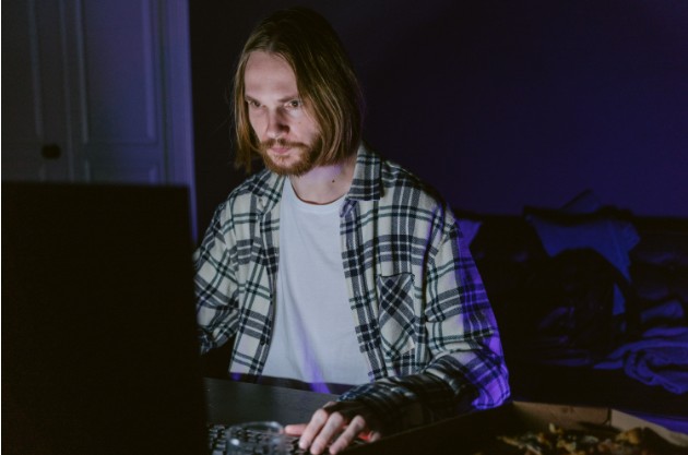 man at laptop