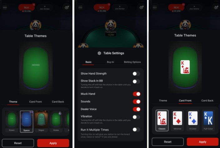 CoinPoker Play for Fun tables