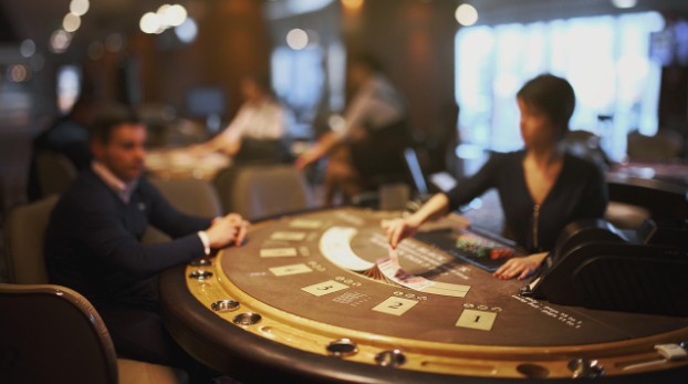 blackjack table game